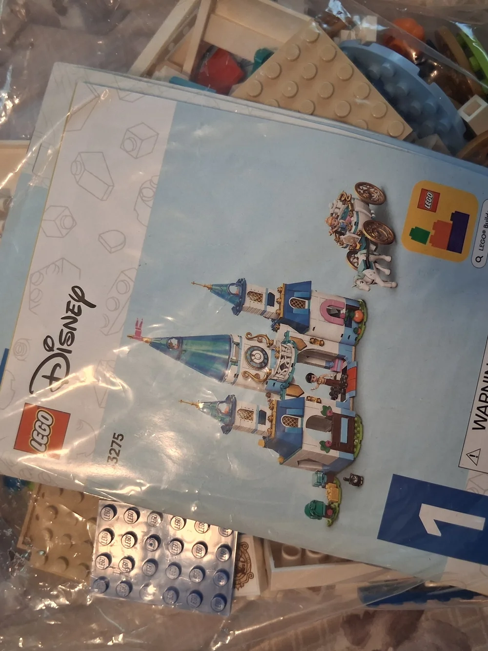 LEGO Disney Castle Set with Blue, White, Pink and Gold Accents